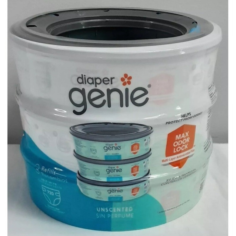 Diaper Genie Refills 3 Pack 240 each 720 total Unscented Refills